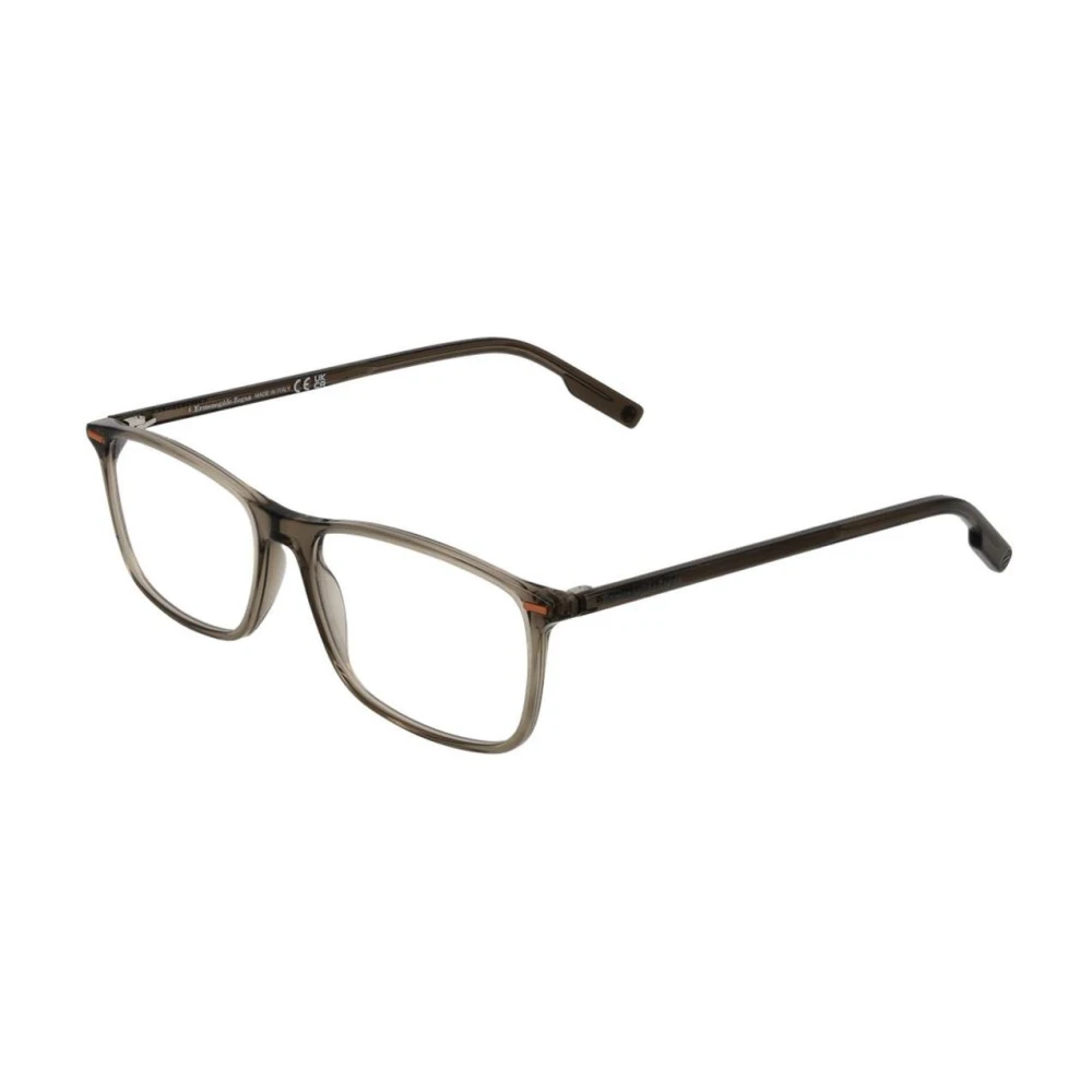 Zegna Men's Green Acetate Optical Frames With Demo Lenses
