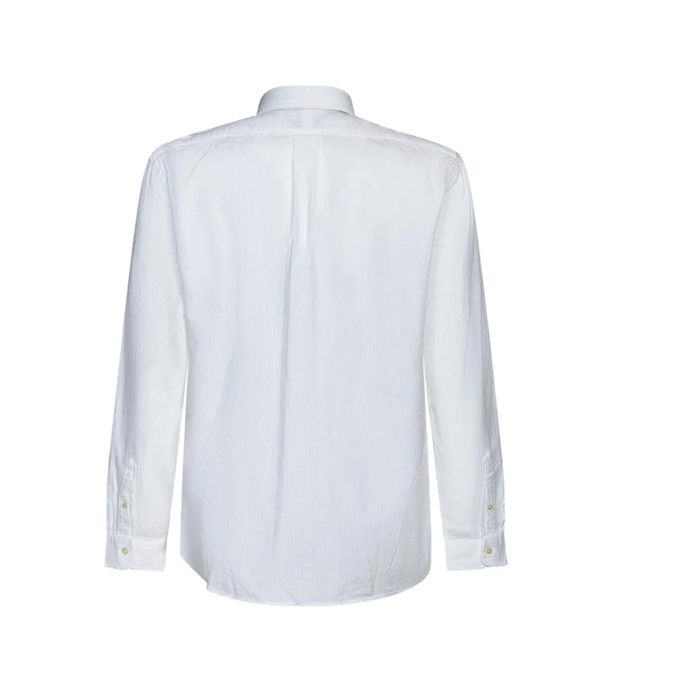 Ralph Lauren Custom Fit Sportshirt voor Heren White Heren