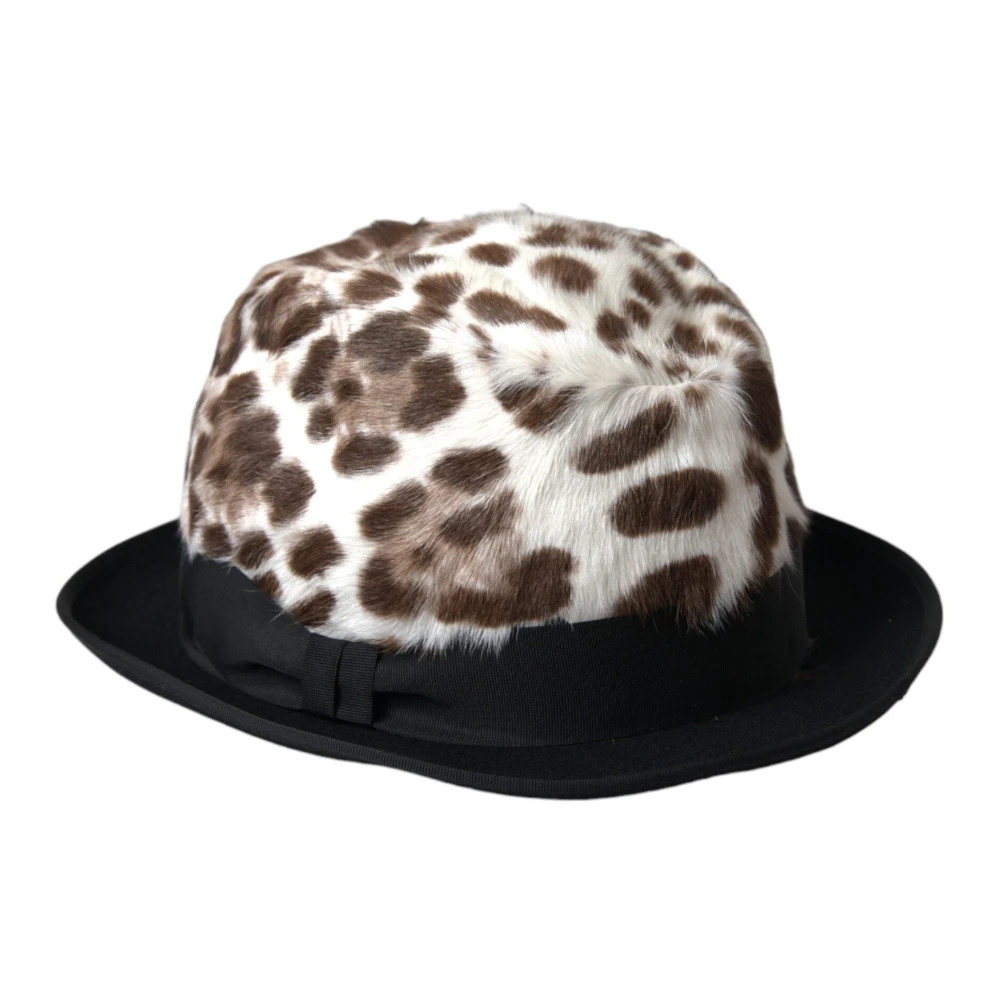 Dolce & Gabbana Leopard Fedora Hat Multicolor Dames