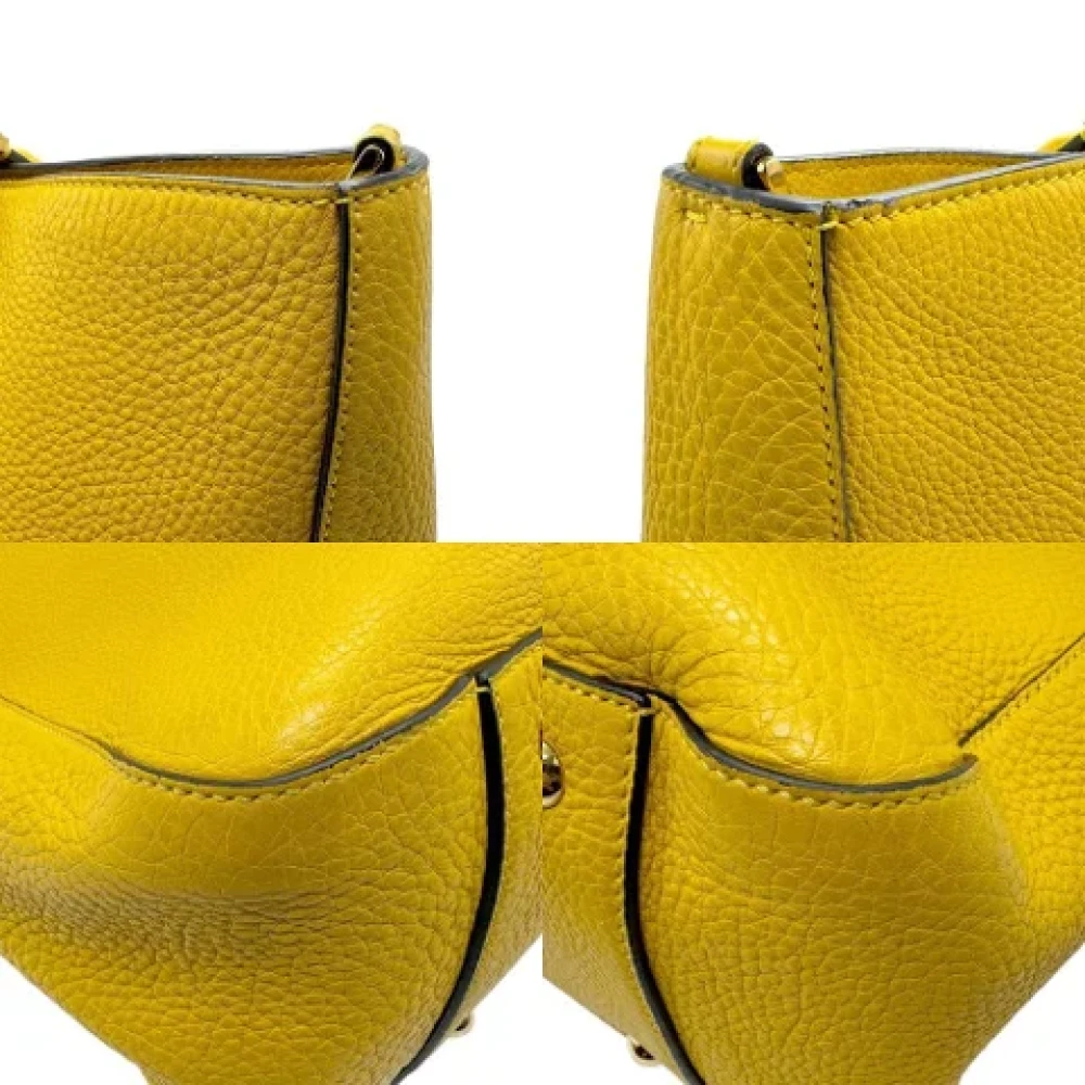 Fendi Vintage Pre-owned Leather fendi-bags Yellow Dames