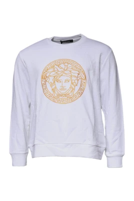 Broderad Crew Neck Pullover Tröja
