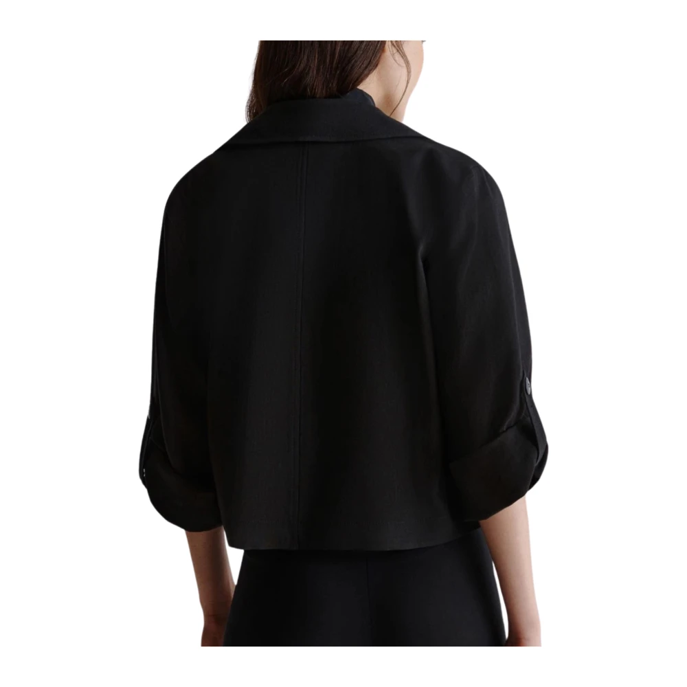 Marella Stijlvolle Zwarte Jas Malibu Collectie Black Dames