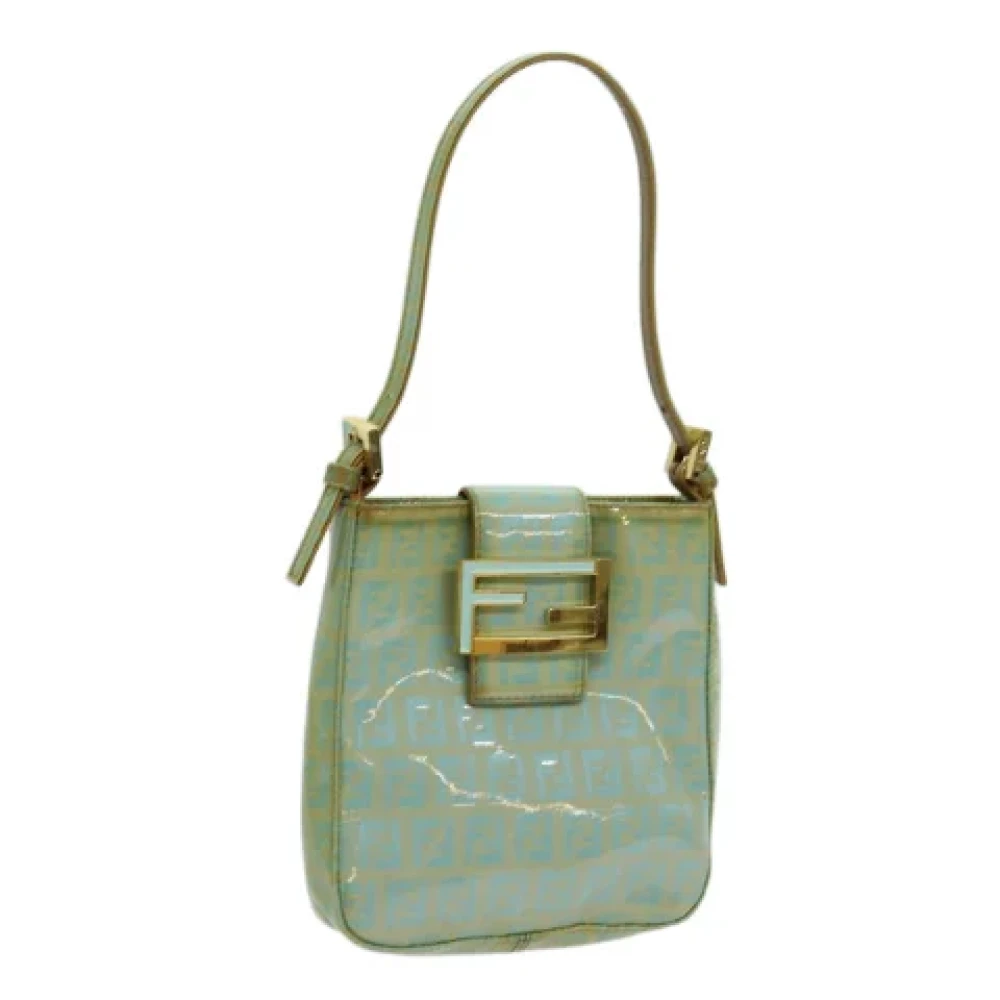 Fendi Vintage Pre-owned Canvas handbags Green Dames