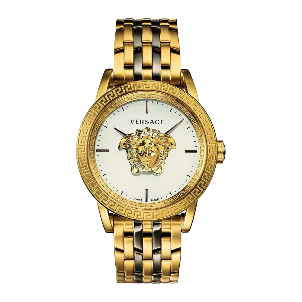 Versace Men's Yellow Watches, One Size, Palazzo Emporio White Gold Watch