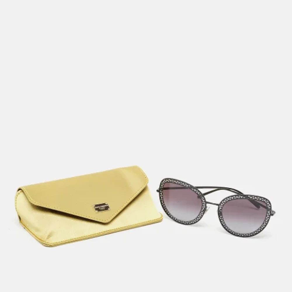 Dolce & Gabbana Pre-owned Metal sunglasses Black Dames