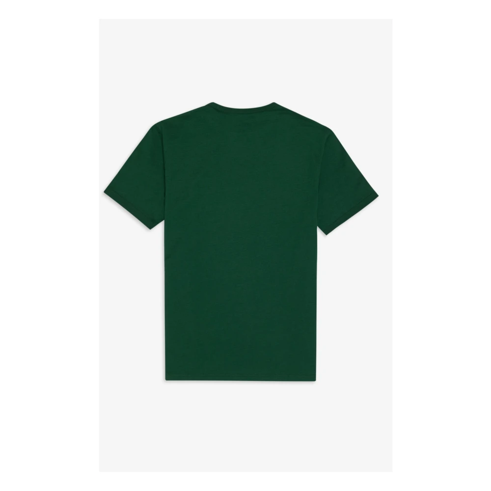 Fred Perry Klassiek Katoenen Ringer T-Shirt Green Heren