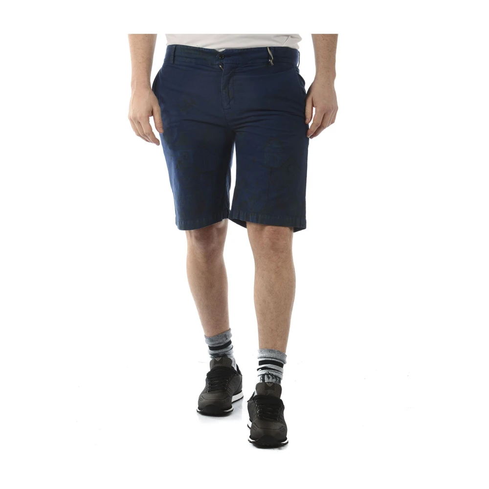 Daniele Alessandrini Men's Blue Casual Shorts, L, Casual Shorts