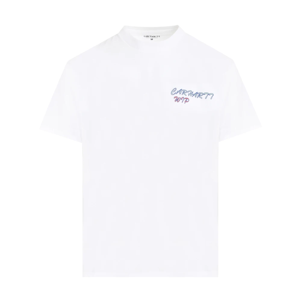 Carhartt WIP Gelato T-Shirt Wit Logo Print White Heren