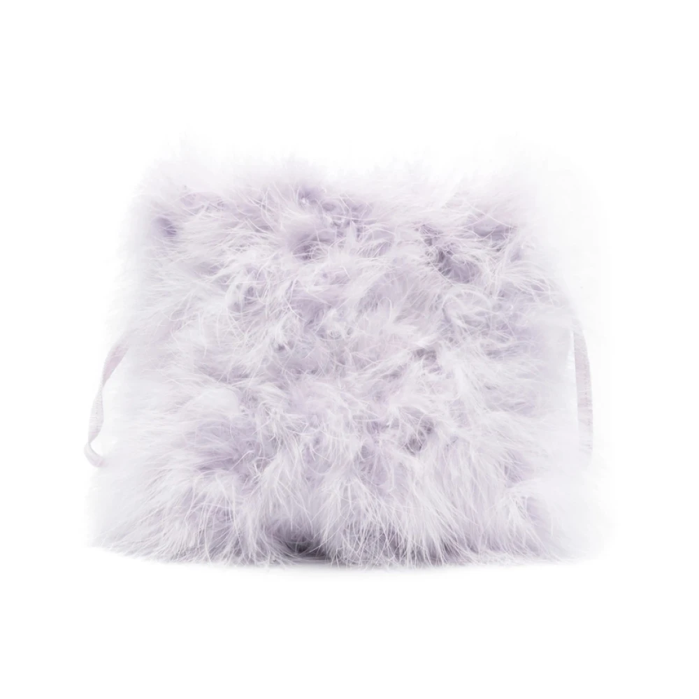 Yves Salomon Lila Paarse Trekkoordtas Purple Dames