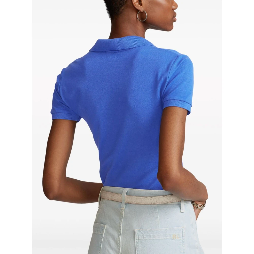 Ralph Lauren Iris Blue Julie Polo Shirt Blue Dames