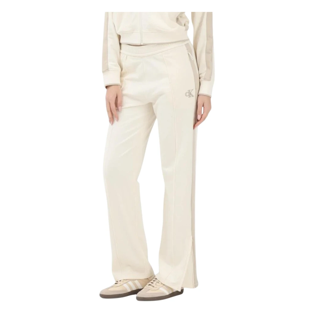 Calvin Klein Jeans Women's Beige Sporty Trousers