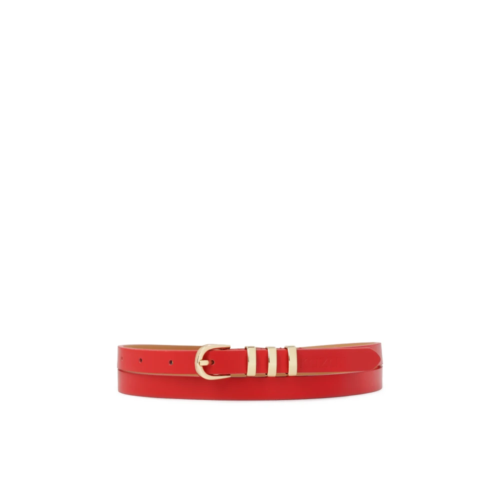 Kazar Smalle rode riem met metalen lussen Red Dames