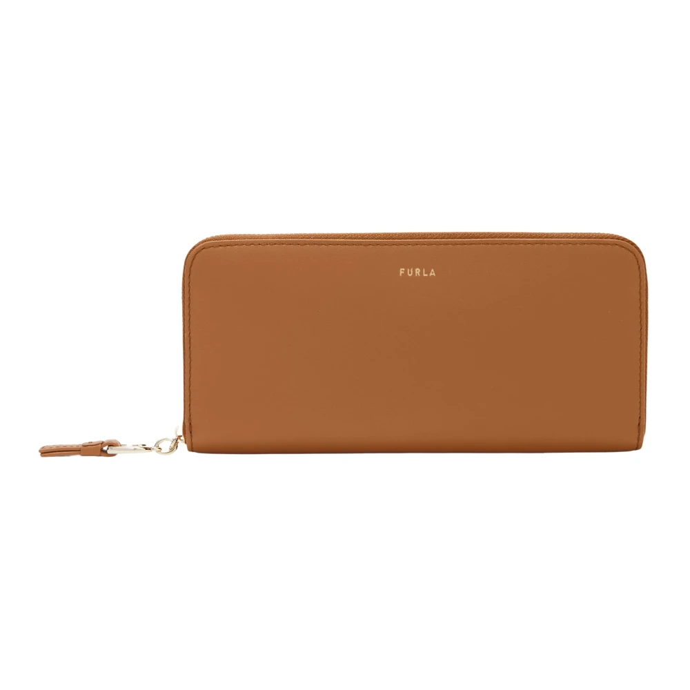 Furla Nuvola Zip Around Portemonnee Brown Dames