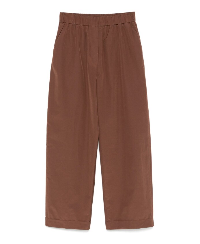 bruine-gabardine-elastische-taillebroek