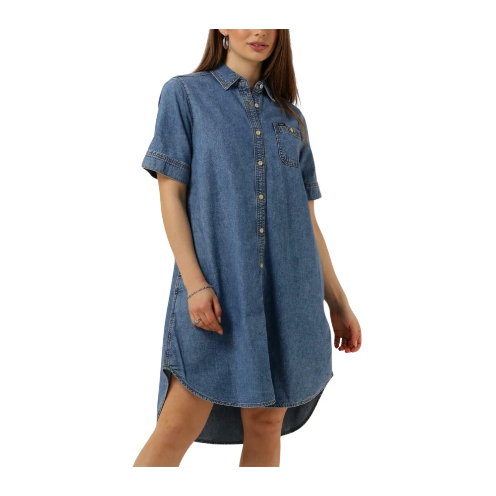 LEE Dames Jurken All Purpose A Line Dress Blauw