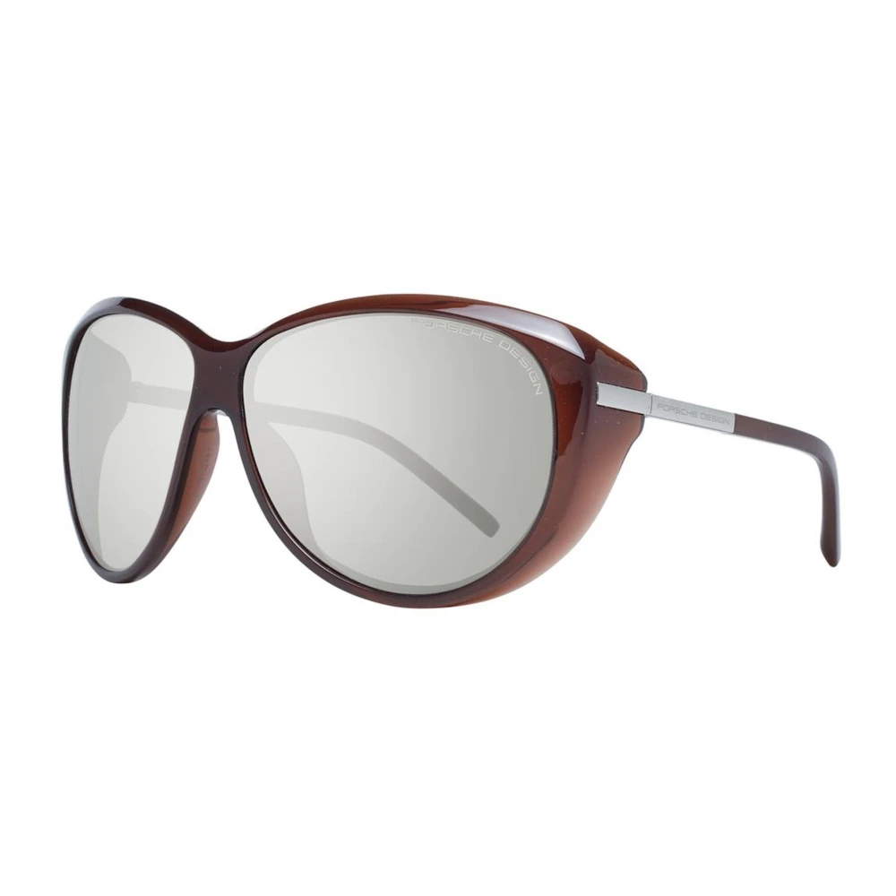 Porsche Design Women's Brown Butterfly Sunglasses With Uv Protection