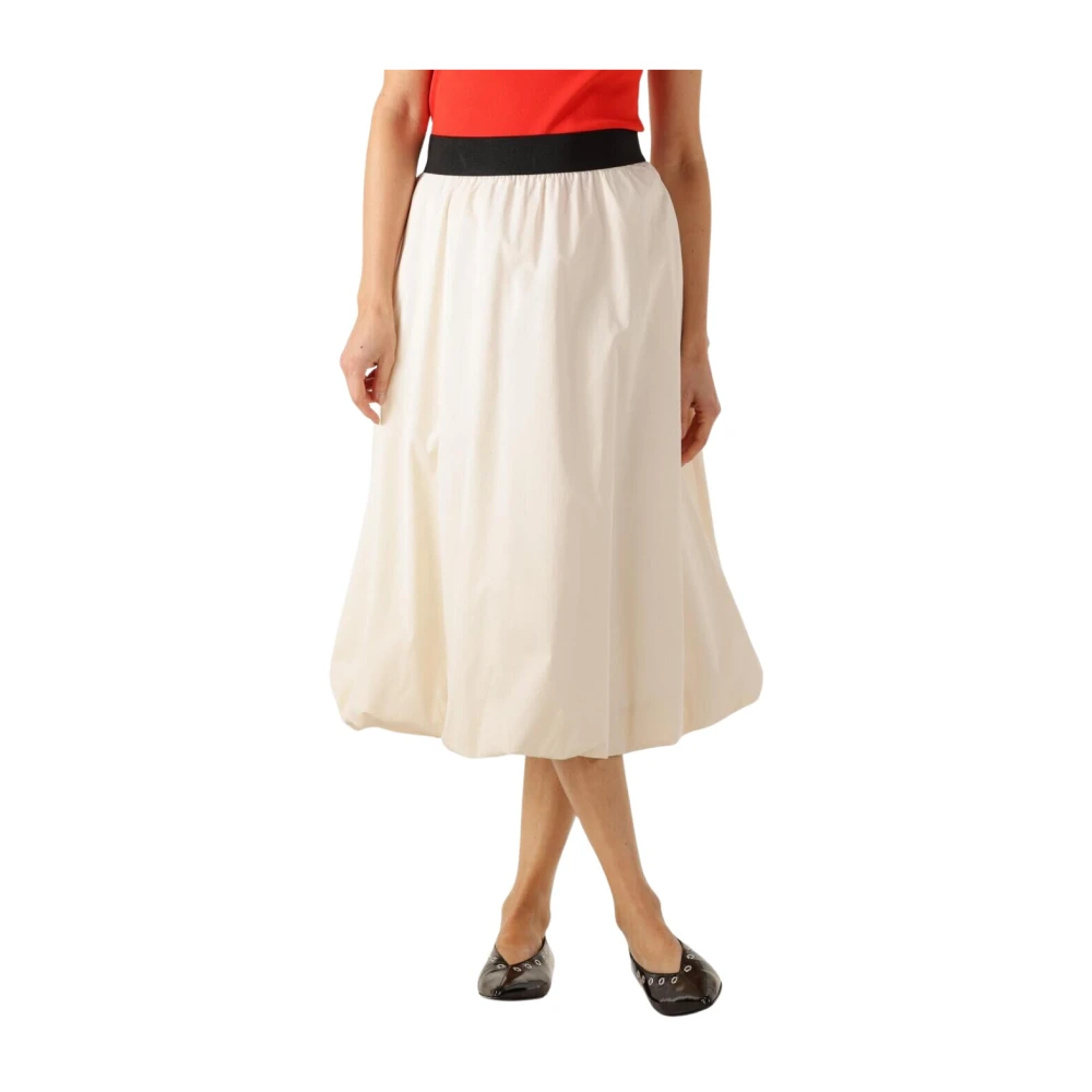 Co'Couture Poppycc Balloon Rok in Ecru Beige Dames