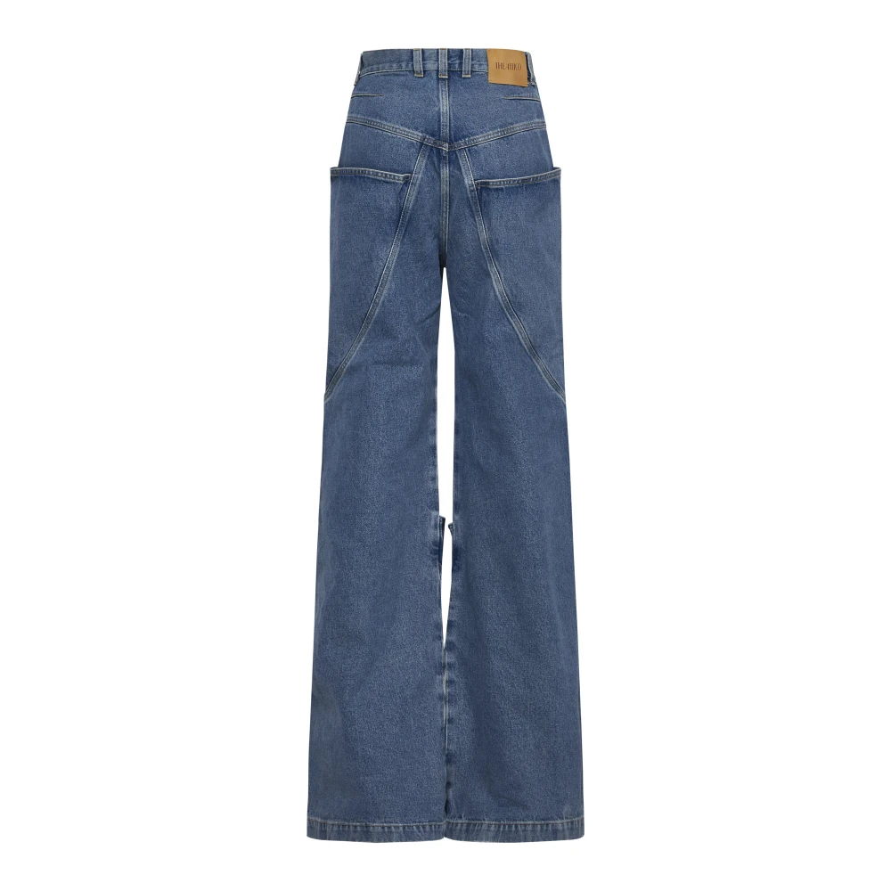 The Attico Blauwe Denim Jeans Blue Dames
