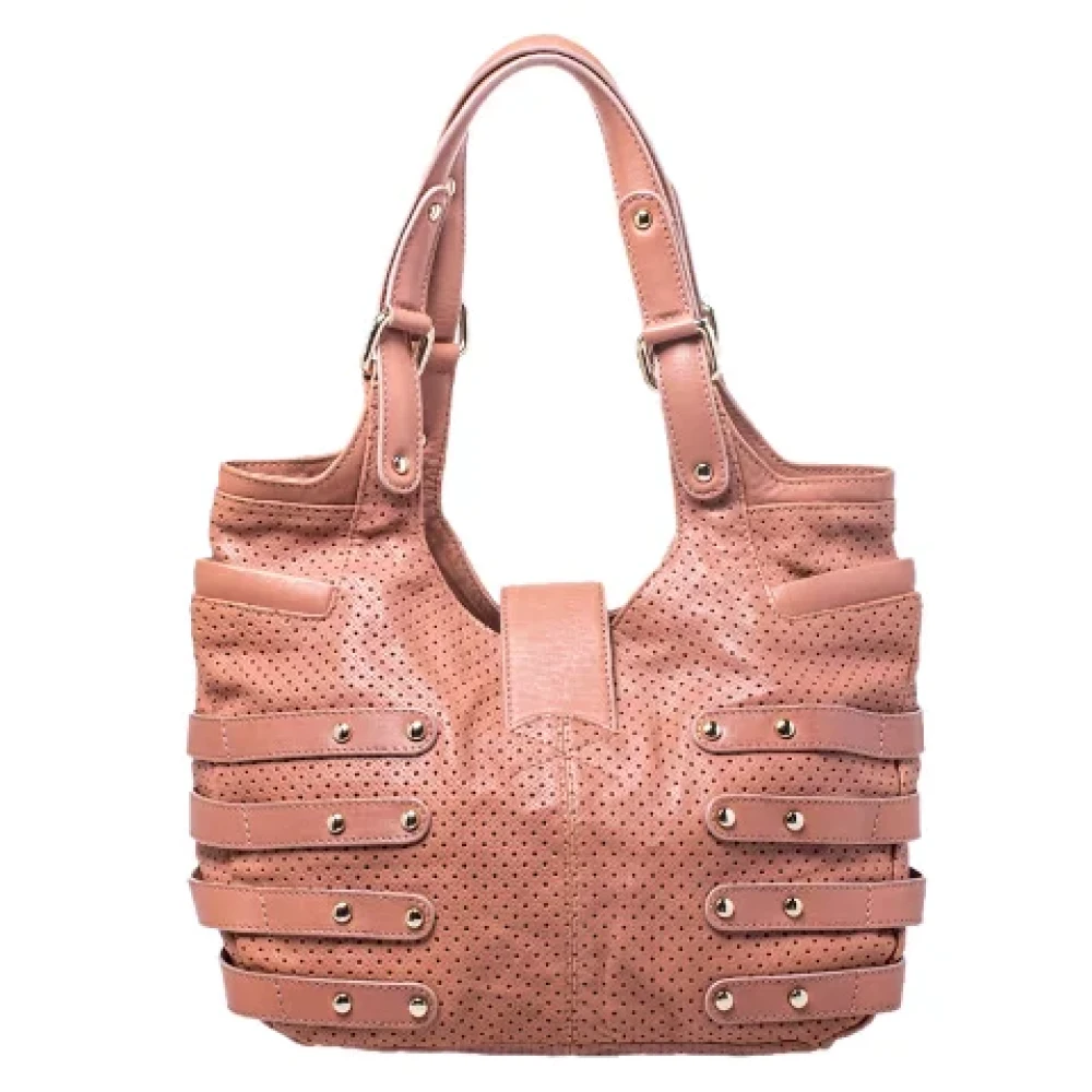 Jimmy Choo Pre-owned Leather handbags Pink Dames
