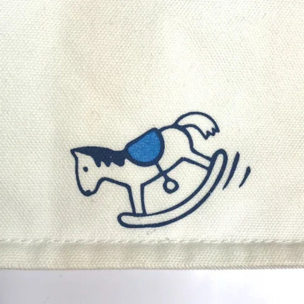Hermès Vintage Pre-owned Cotton pouches White Dames