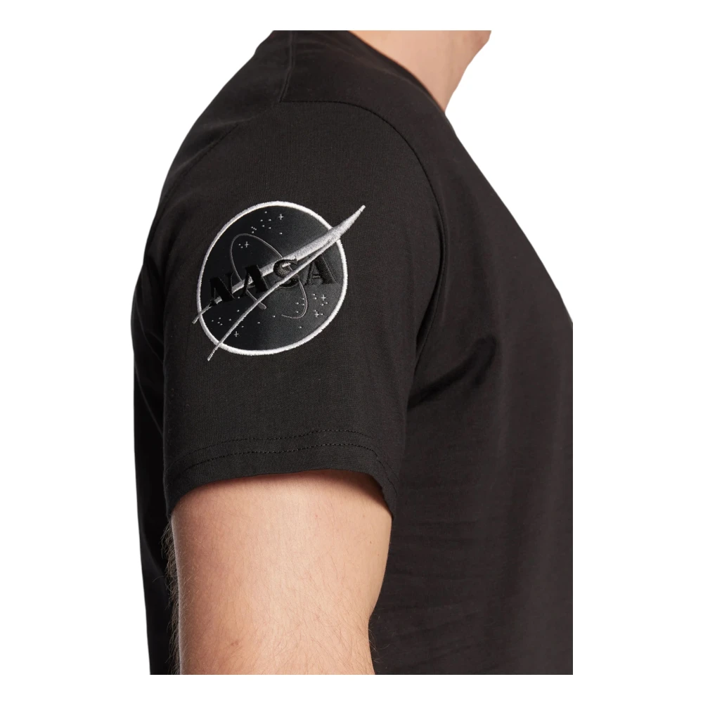 alpha industries Katoenen T-shirt 3D Klein Logo Black Heren