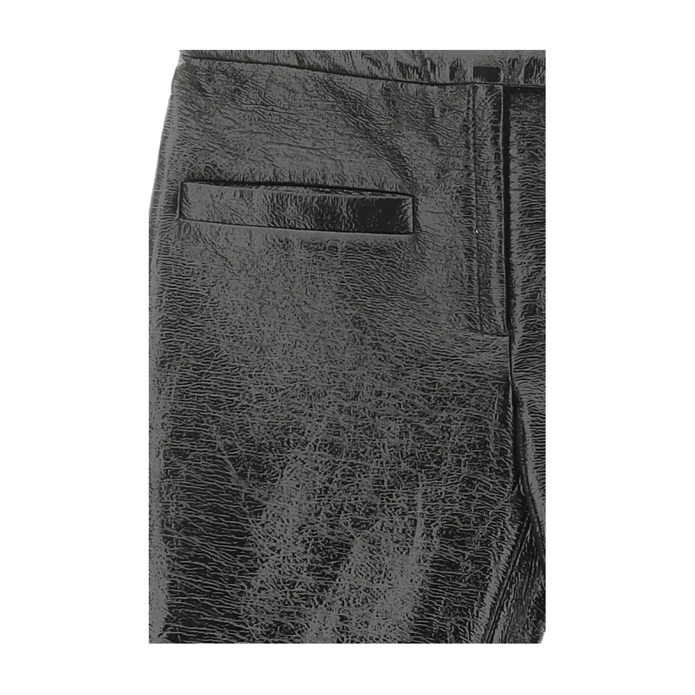 Courrèges Vinyl Maatwerk Broek Black Dames