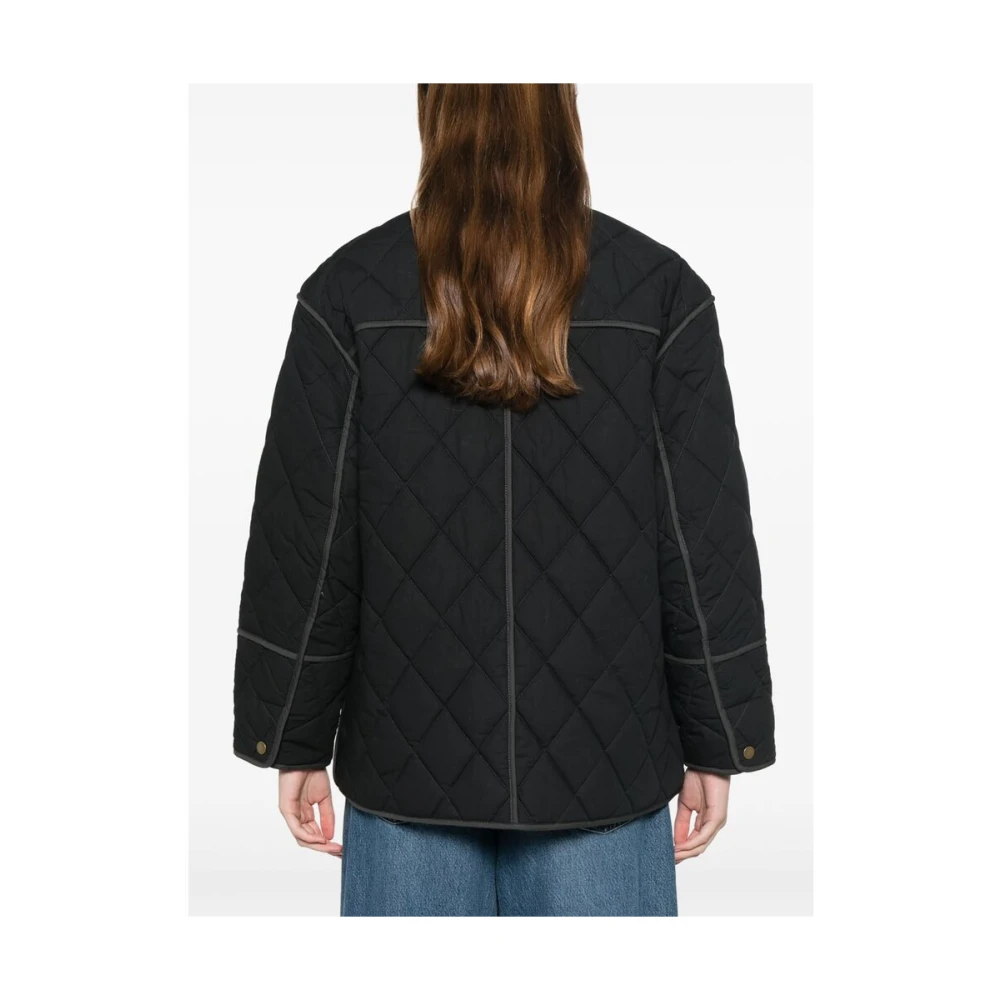Soeur Diamantquilted Oxford Blauwe Jas Gray Dames