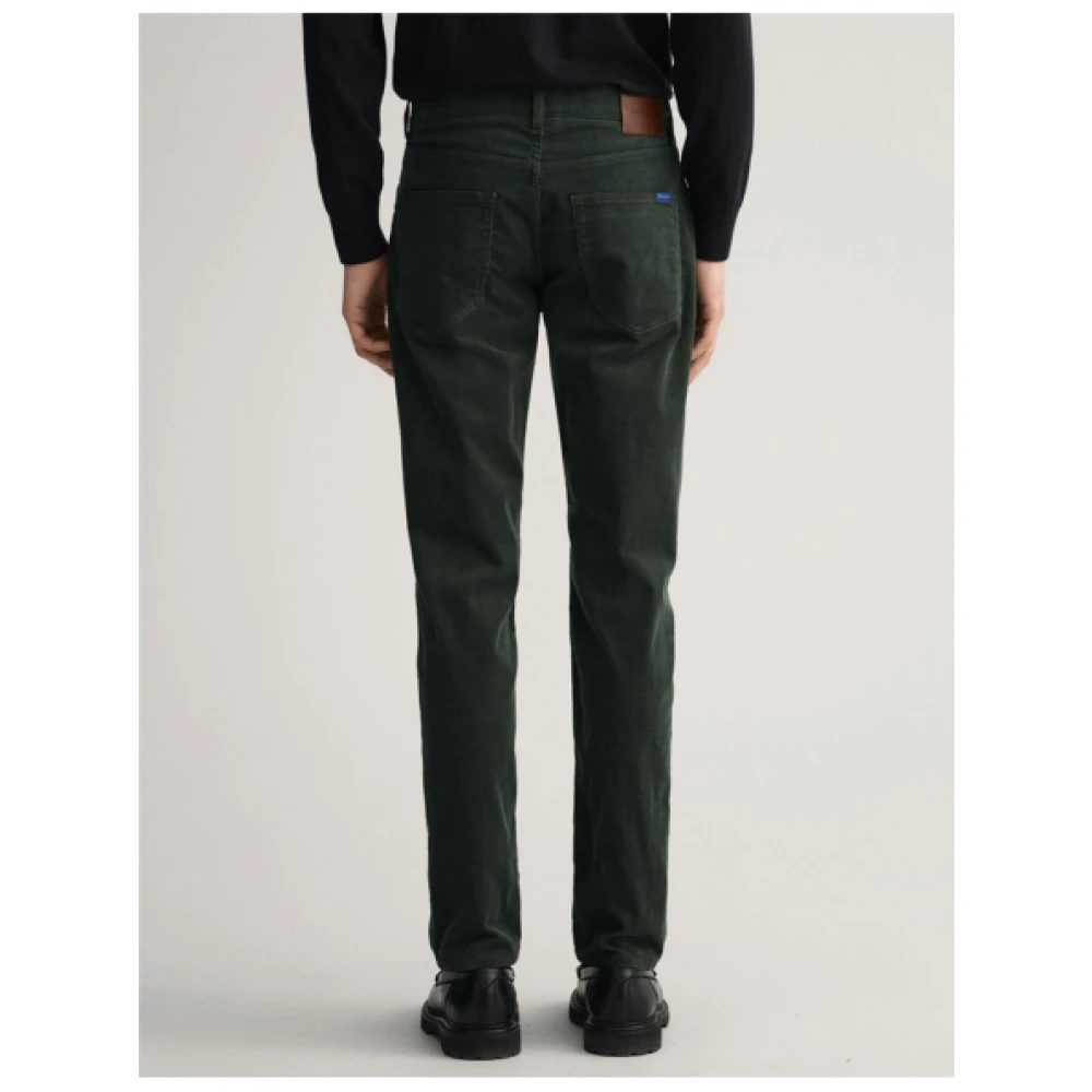 Gant Slim Velvet Hayes Broek Green Heren