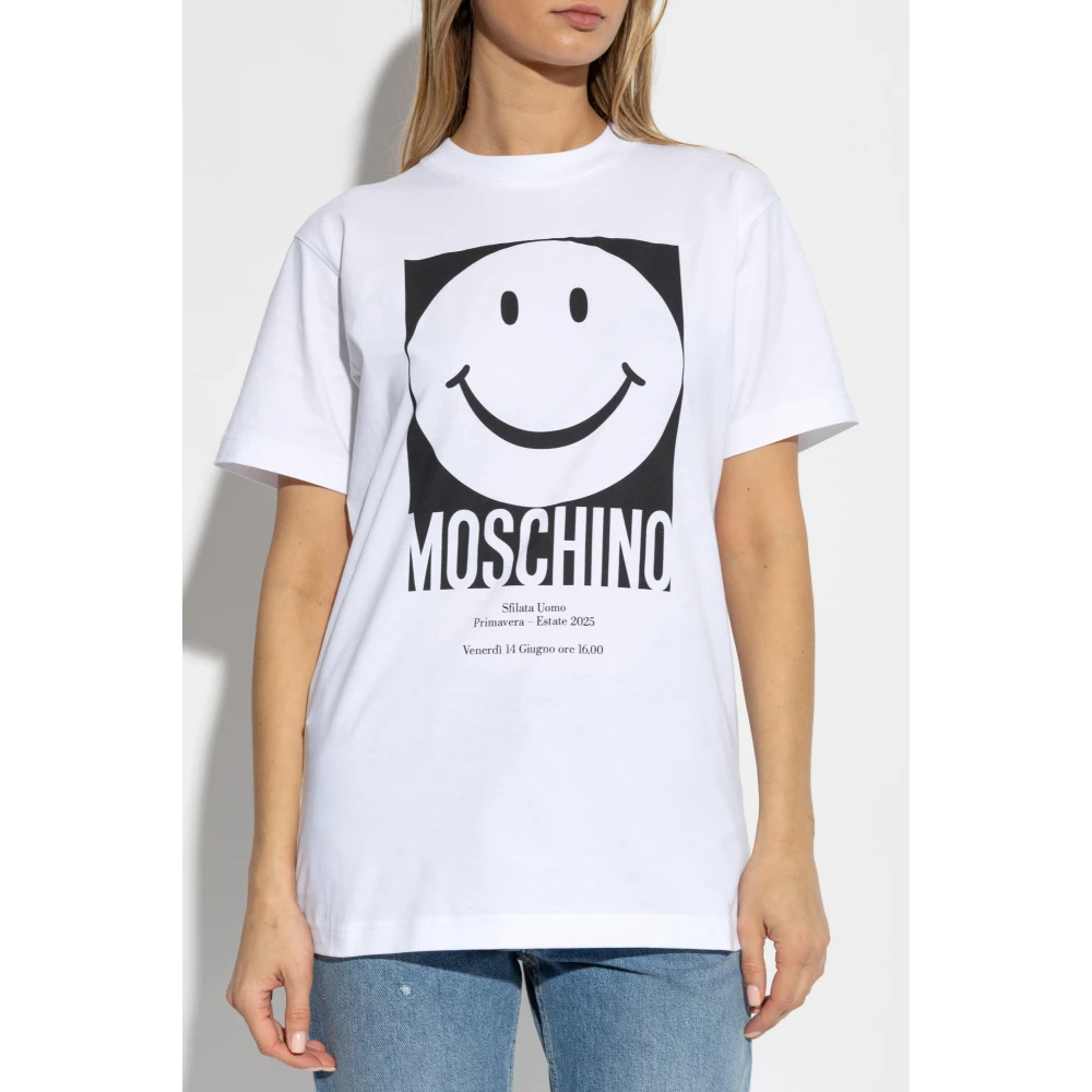 Moschino Smiley White Dames
