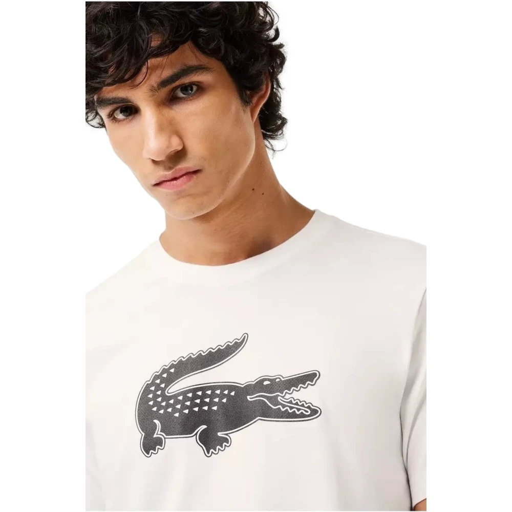 Lacoste Witte 3D Logo T-shirt White Heren