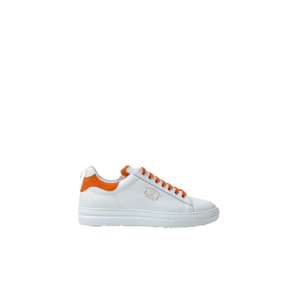 Pantofola d'Oro Orange Sneakers Klassisk Stil White, Herr