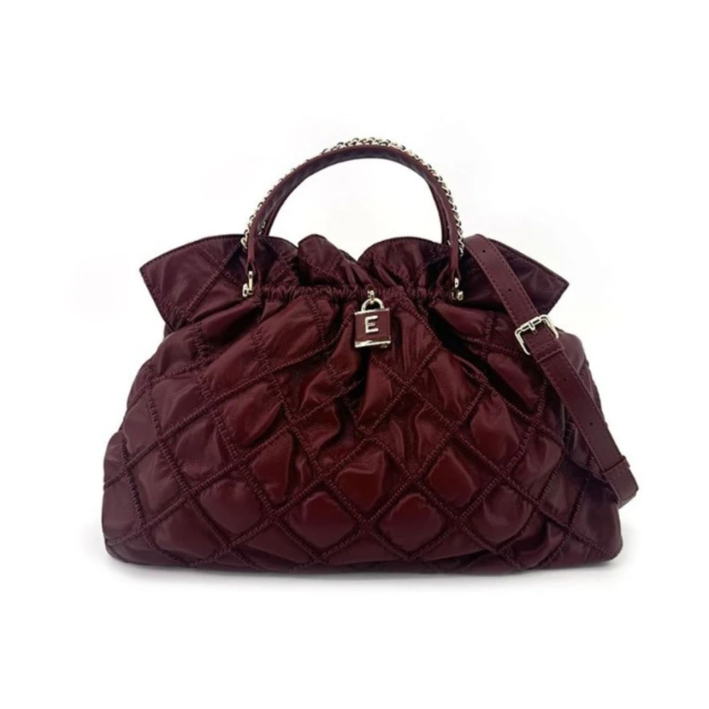 Ermanno Scervino Geëmbosseerde Octavia Grote Tote Tas Red Dames