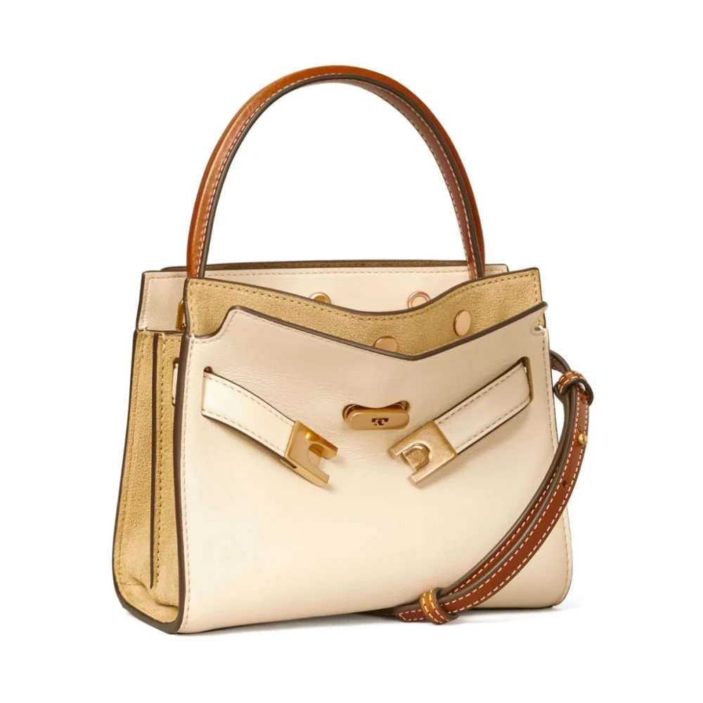 TORY BURCH Petite Double Lee Radziwill Tas Brown Dames