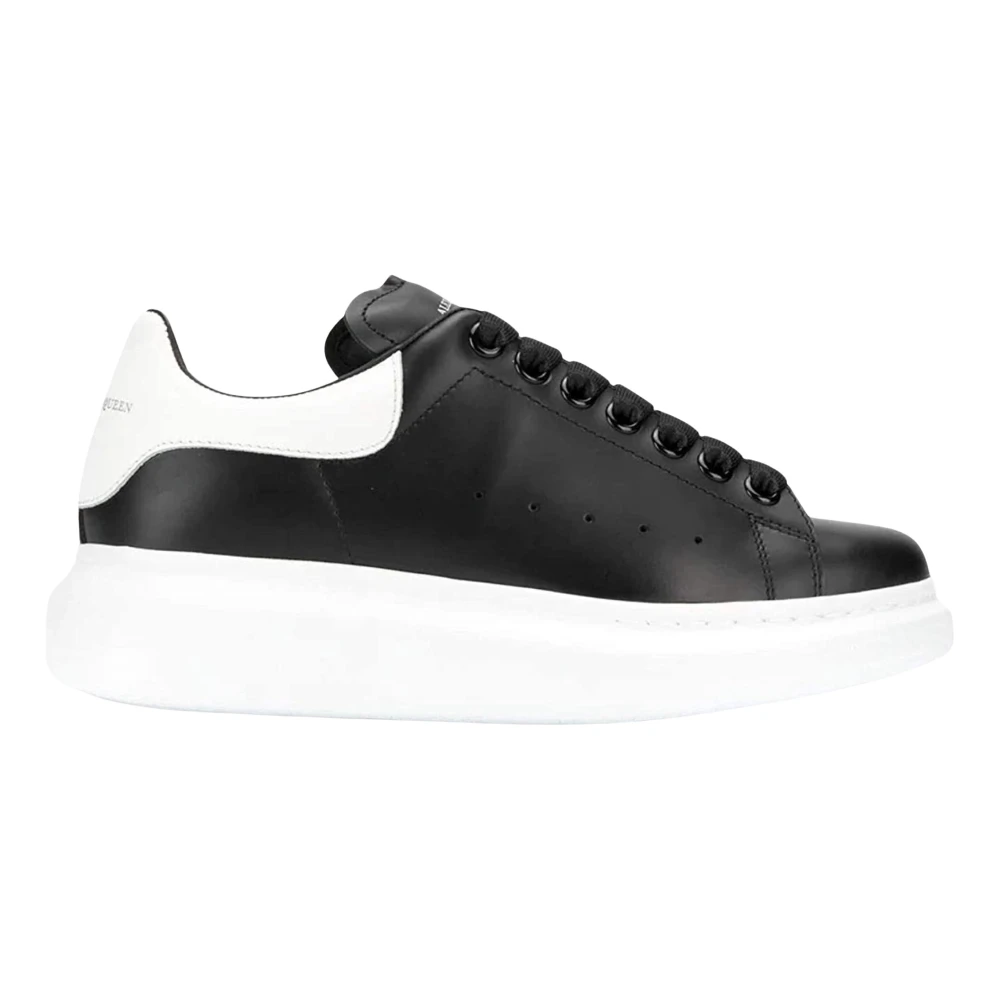 Alexander McQueen Svart Vit Platform Sneakers Black, Herr