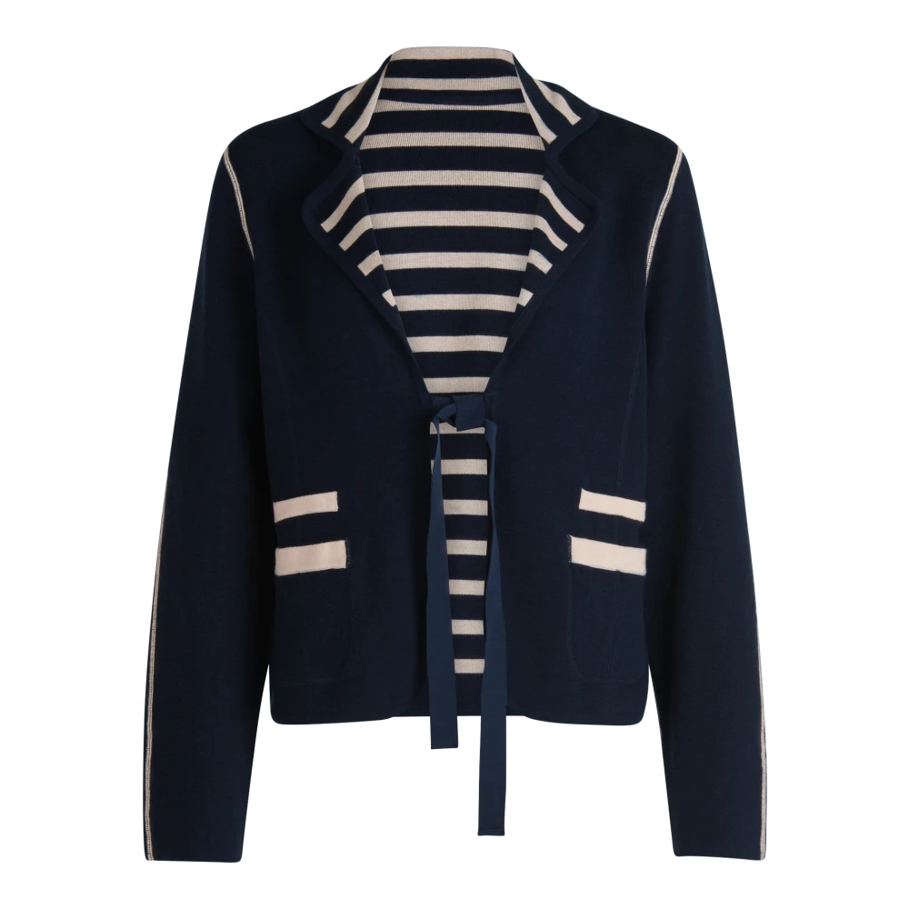 Betty Barclay Chique Omkeerbare Gebreide Blazer Blue Dames