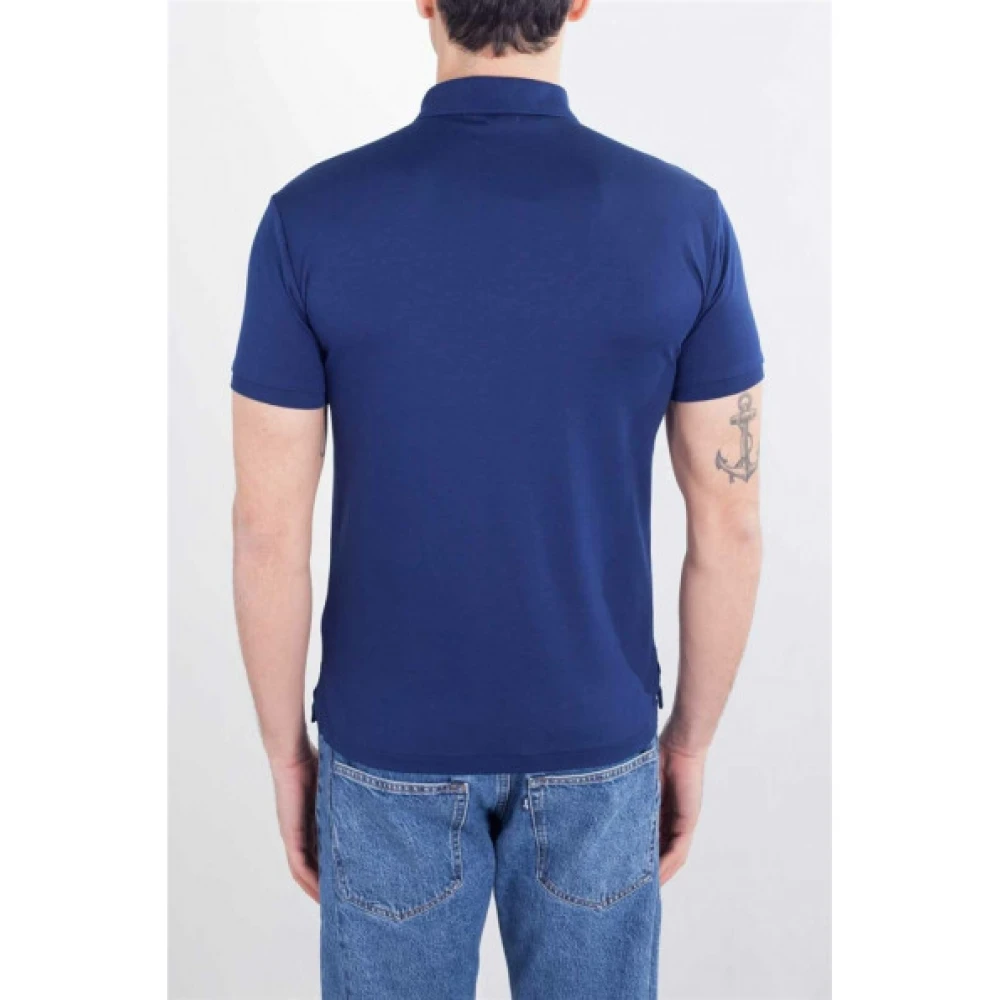Polo Ralph Lauren Korte Mouw Pima Katoen Polo Blue Heren