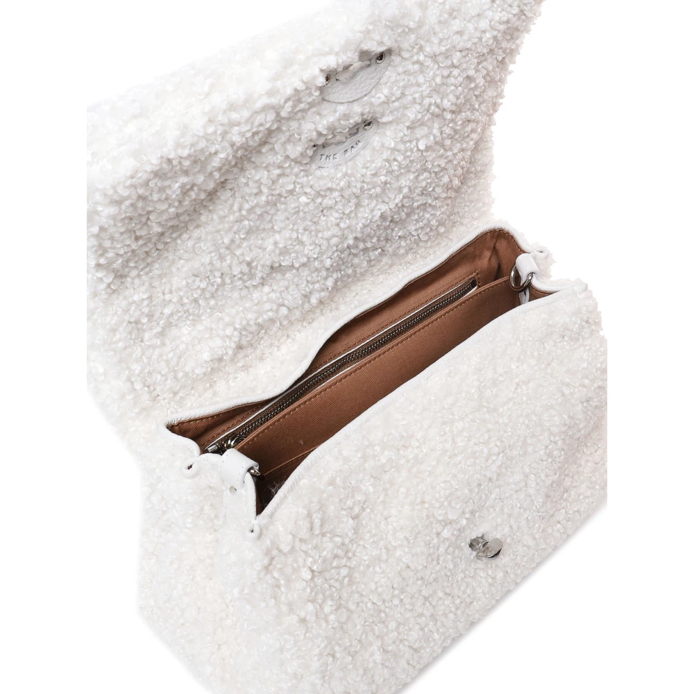 Zanellato Teddy Effect Schoudertas Wit White Dames
