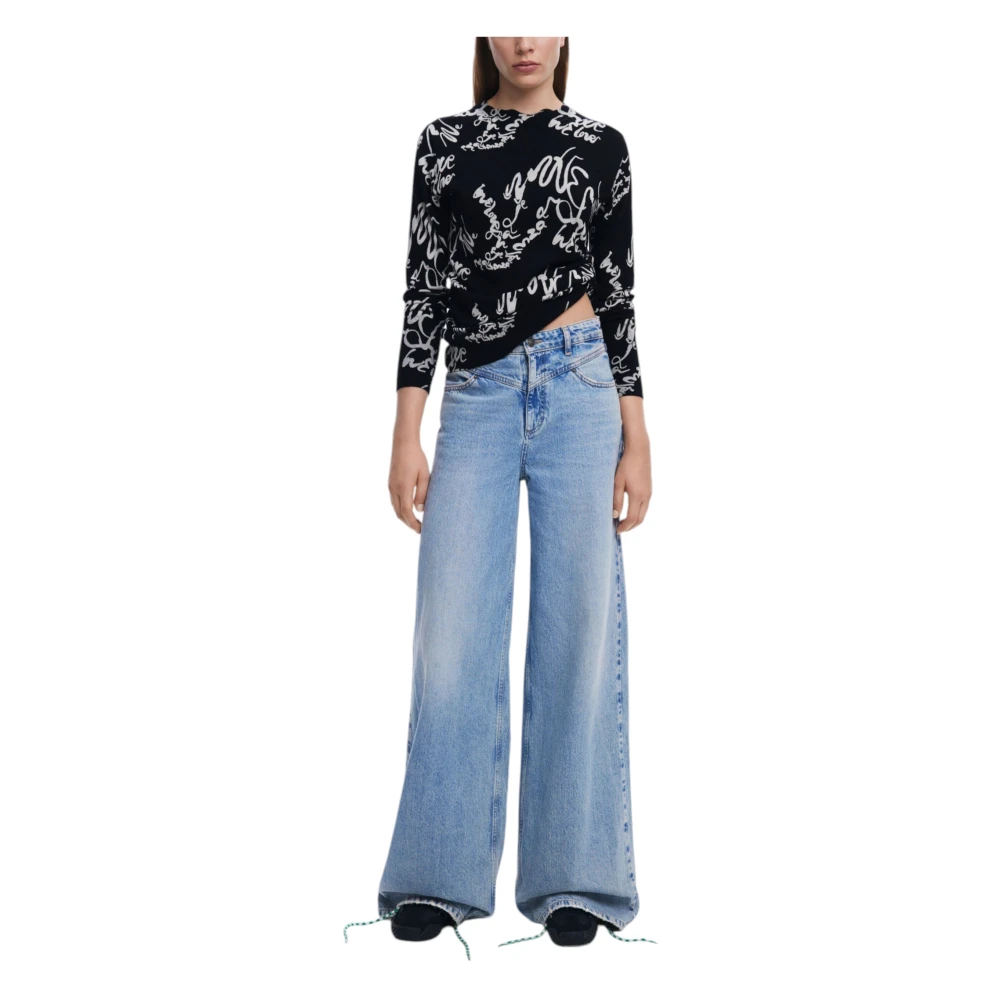 Desigual Lente Zomer Dames Sweatshirt Collectie Black Dames