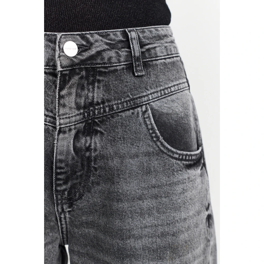 Rich & Royal Steen Grijs Slouchy Katoenen Trui Gray Dames