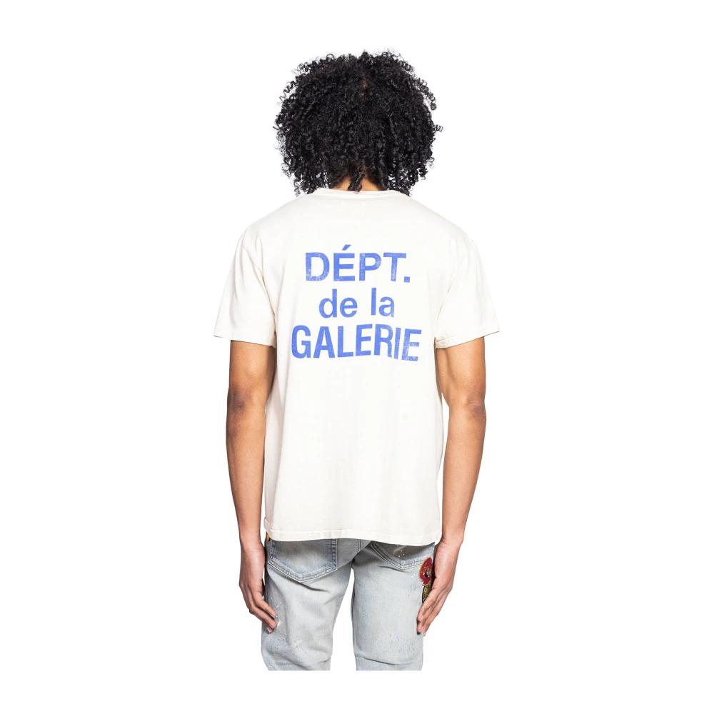 Gallery Dept. Crème Blauwe Franse Tee Shirt White Heren
