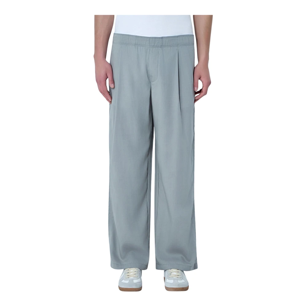 Our Legacy Men's Gray Elasticated Waist Trousers - Wide Trousers - L - Trousers