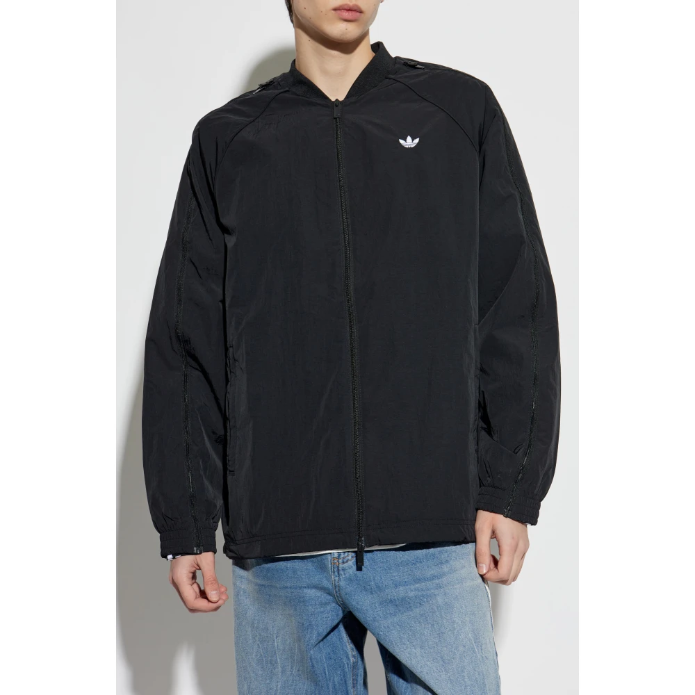 adidas Originals Sportieve sweatshirt met logo Black Heren