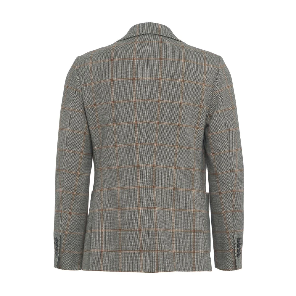 Circolo 1901 Grijze Blazer Aw24 Herenmode Gray Heren