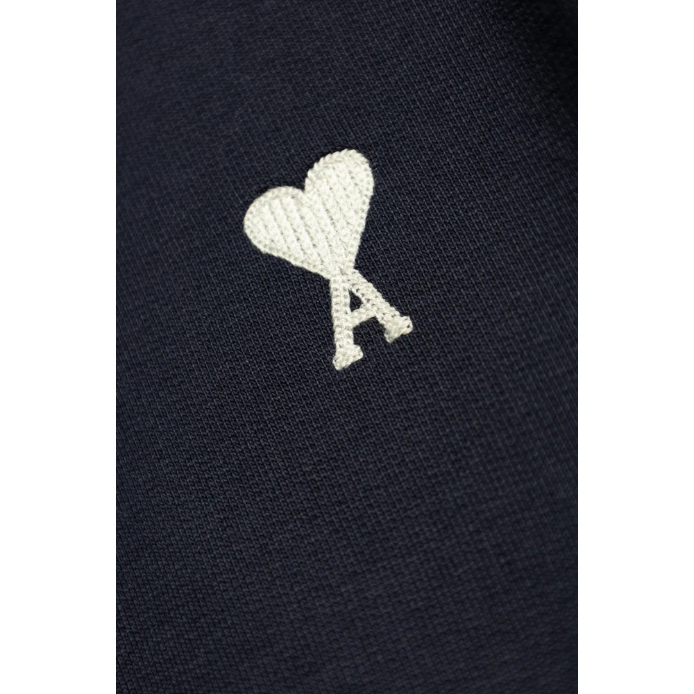 Ami Paris Sweatshirt met logo Blue Heren