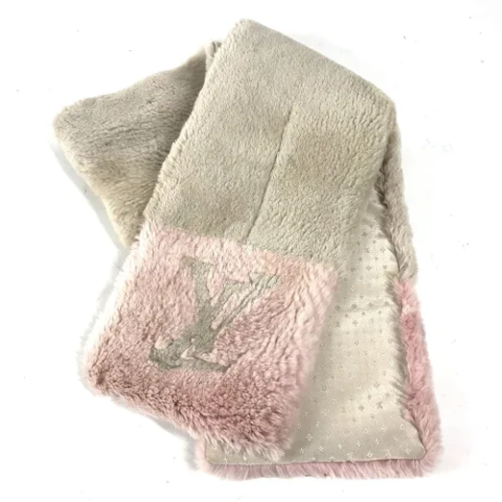 Louis Vuitton Vintage Pre-owned Fur scarves Beige Dames