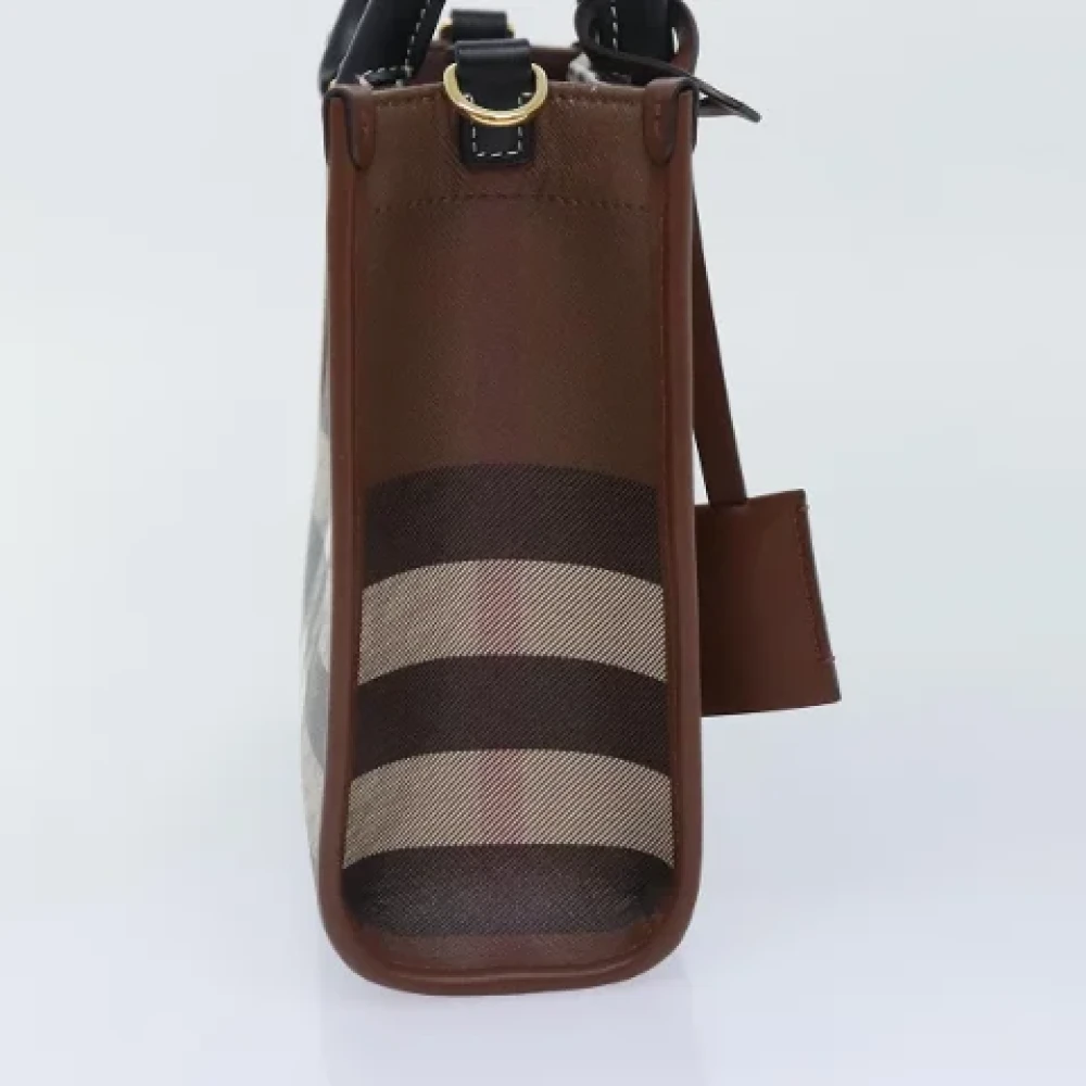 Burberry Vintage Pre-owned Leather handbags Brown Dames