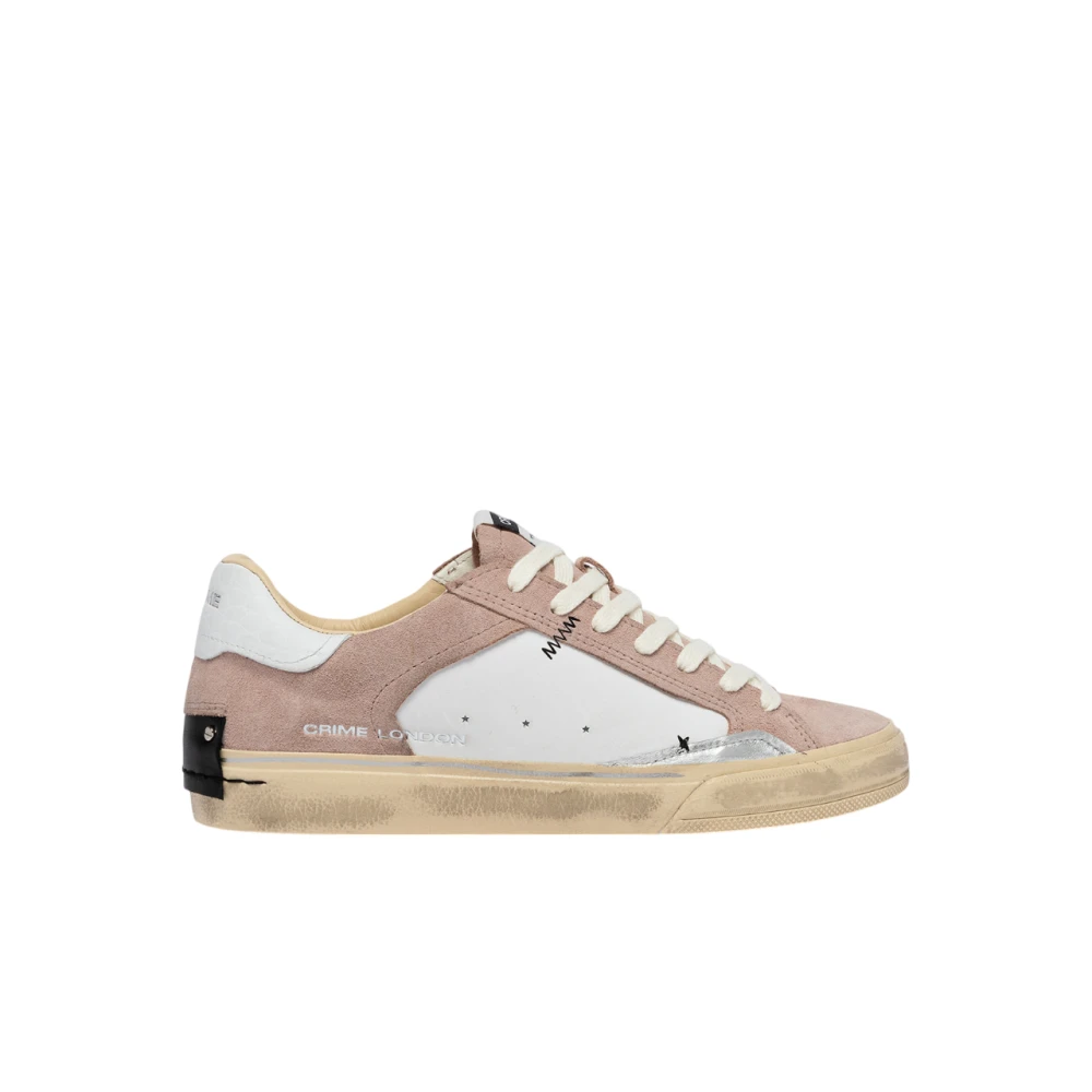 Crime London Distressed Sneaker Dames Schoenen Roze