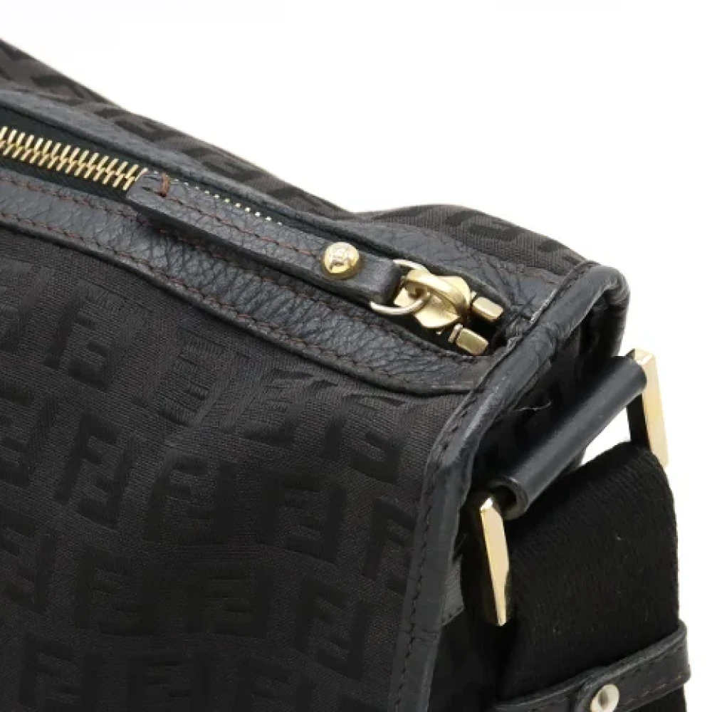Fendi Vintage Pre-owned Canvas crossbody-bags Black Dames