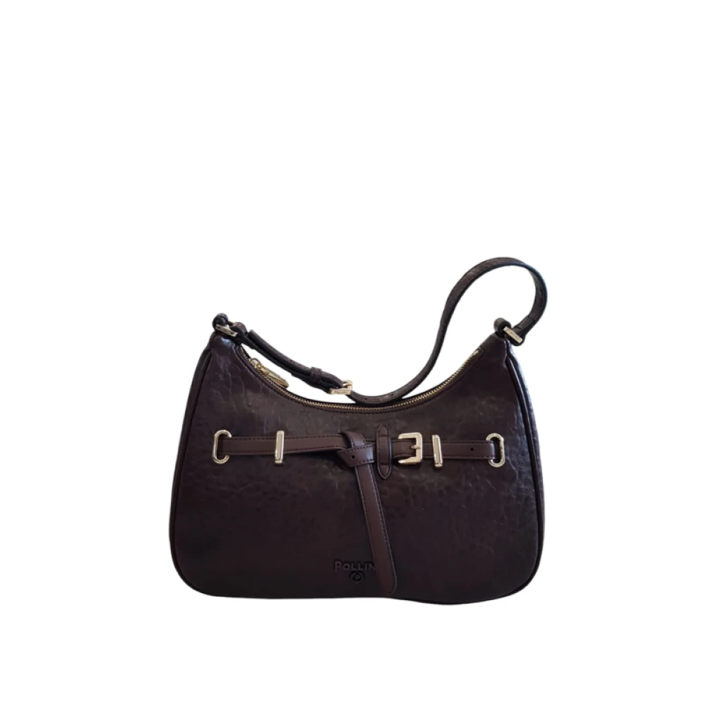 Pollini Schoudertas Grote Array Brown Dames