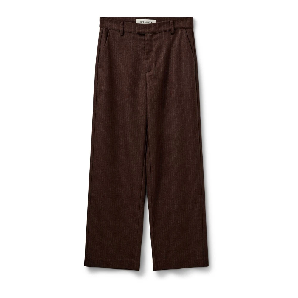 Sofie Schnoor Bruin Gestreepte Relaxte Broek Brown Dames